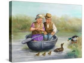 Elderly Couple-Dianne Dengel-Stretched Canvas