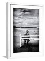 Elderly Male Beside the Sea-Rory Garforth-Framed Photographic Print