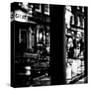 Elderly Male Sitting Alone in a Cafe-Rory Garforth-Stretched Canvas