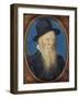 Elderly Man in a Black Hat, 1588-Isaac Oliver-Framed Giclee Print