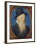 Elderly Man in a Black Hat, 1588-Isaac Oliver-Framed Giclee Print