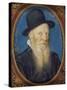 Elderly Man in a Black Hat, 1588-Isaac Oliver-Stretched Canvas