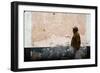 Elderly Man Walking in Street-Felipe Rodriguez-Framed Photographic Print