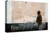 Elderly Man Walking in Street-Felipe Rodriguez-Stretched Canvas