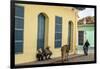 Elderly Men Sitting with Donkey at the Street, Trinidad, Sancti Spiritus Province-Yadid Levy-Framed Photographic Print