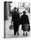 Elderly Polish Couple Walking Hand in Hand-Paul Schutzer-Stretched Canvas