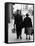 Elderly Polish Couple Walking Hand in Hand-Paul Schutzer-Framed Stretched Canvas