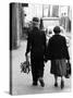 Elderly Polish Couple Walking Hand in Hand-Paul Schutzer-Stretched Canvas