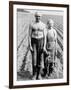 Elderly Polish Farming Couple Posing in the Fields Near Bialystok-Paul Schutzer-Framed Photographic Print