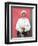 Elderly Tibetan Woman with Red Wall, Tagong, Sichuan, China-Keren Su-Framed Photographic Print