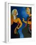 Elderly Woman Admonishing Younger One, 2008-Jan Groneberg-Framed Giclee Print