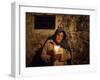 Elderly Woman Holds a Candle as She Takes Part in a Procession During Holy Week in Taxco, Mexico-null-Framed Photographic Print