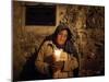 Elderly Woman Holds a Candle as She Takes Part in a Procession During Holy Week in Taxco, Mexico-null-Mounted Photographic Print