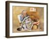 Elderly Woman Quilting-Dianne Dengel-Framed Giclee Print