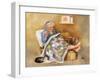 Elderly Woman Quilting-Dianne Dengel-Framed Giclee Print