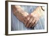 Elderly Woman's Hands-Victor De Schwanberg-Framed Premium Photographic Print