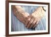 Elderly Woman's Hands-Victor De Schwanberg-Framed Photographic Print