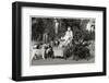 Elderly Woman with Large Number of Dogs-null-Framed Photographic Print