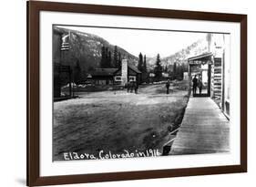 Eldora, Colorado - Street Scene-Lantern Press-Framed Premium Giclee Print