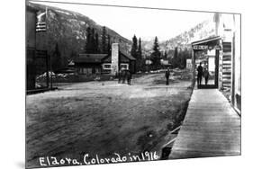 Eldora, Colorado - Street Scene-Lantern Press-Mounted Premium Giclee Print