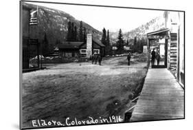 Eldora, Colorado - Street Scene-Lantern Press-Mounted Art Print