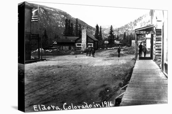 Eldora, Colorado - Street Scene-Lantern Press-Stretched Canvas