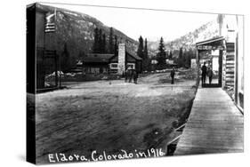 Eldora, Colorado - Street Scene-Lantern Press-Stretched Canvas