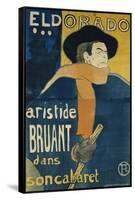 Eldorado, Aristide Bruant, 1892-Henri de Toulouse-Lautrec-Framed Stretched Canvas