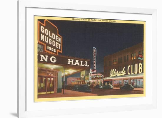 Eldorado Club, Golden Nugget, Las Vegas, Nevada-null-Framed Premium Giclee Print