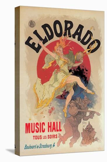 Eldorado Music Hall-Jules Ch?ret-Stretched Canvas