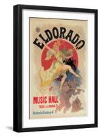 Eldorado Music Hall-Jules Ch?ret-Framed Art Print