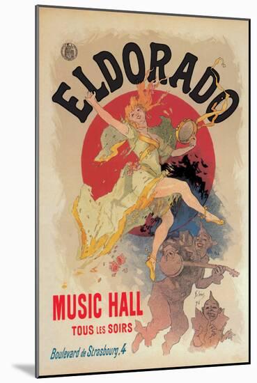 Eldorado Music Hall-Jules Ch?ret-Mounted Art Print