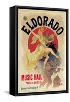 Eldorado Music Hall-Jules Chéret-Framed Stretched Canvas