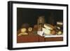 Eleame Figs and Newspaper-William Michael Harnett-Framed Giclee Print