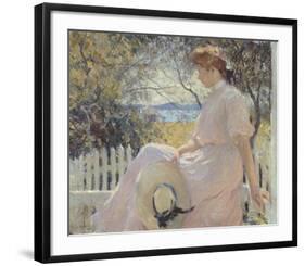 Eleanor 1907-Frank Weston Benson-Framed Art Print