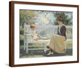 Eleanor and Benny, 1916-Frank Weston Benson-Framed Premium Giclee Print