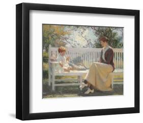 Eleanor and Benny, 1916-Frank Weston Benson-Framed Art Print