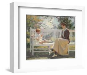 Eleanor and Benny, 1916-Frank Weston Benson-Framed Art Print