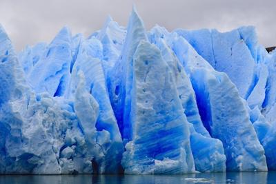 Blue Ice, Grey Glacier, Torres Del Paine National Park, Patagonia, Chile, South America