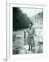 Eleanor Chittenden with Elwha River Trout-Asahel Curtis-Framed Photographic Print