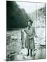 Eleanor Chittenden with Elwha River Trout-Asahel Curtis-Mounted Photographic Print