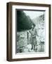 Eleanor Chittenden with Elwha River Trout-Asahel Curtis-Framed Photographic Print