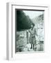 Eleanor Chittenden with Elwha River Trout-Asahel Curtis-Framed Photographic Print