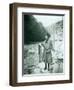 Eleanor Chittenden with Elwha River Trout-Asahel Curtis-Framed Premium Photographic Print