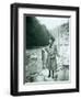 Eleanor Chittenden with Elwha River Trout-Asahel Curtis-Framed Premium Photographic Print