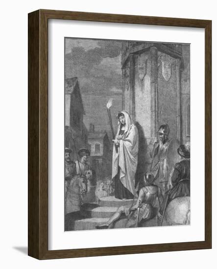 'Eleanor doing penance for witchcraft', 1441, (1789)-Anker Smith-Framed Giclee Print