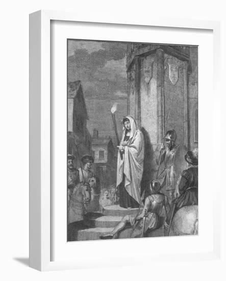 'Eleanor doing penance for witchcraft', 1441, (1789)-Anker Smith-Framed Giclee Print