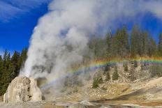 Lone Star Geyser Erupts and Creates Rainbow-Eleanor-Photographic Print