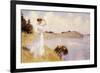 Eleanor on the Hilltop, 1912-Frank Weston Benson-Framed Giclee Print