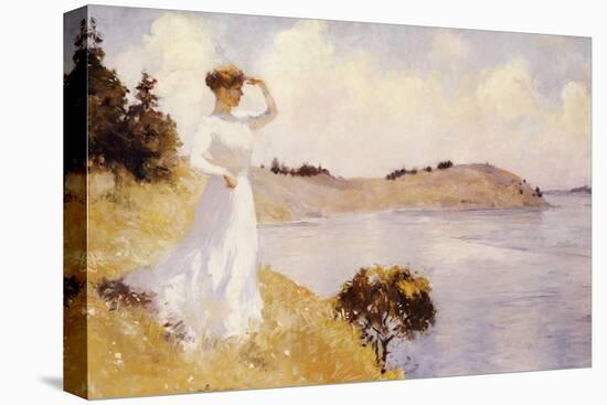 Eleanor on the Hilltop, 1912-Frank Weston Benson-Stretched Canvas